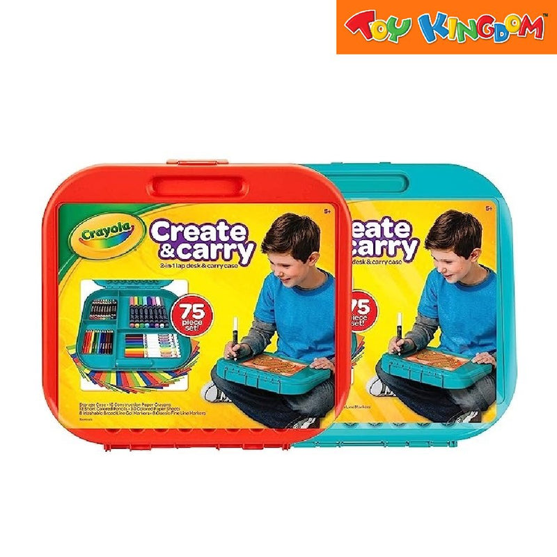 CRAYOLA Create 'N Carry Art Set, 75 Pieces, Art Gift for Kids, Ages 5 & Up  - Create 'N Carry Art Set, 75 Pieces, Art Gift for Kids, Ages 5 & Up .