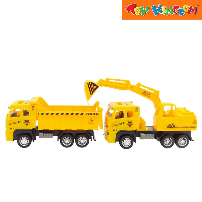 Earth Movers Dump Truck & Excavator Construction Vehicles