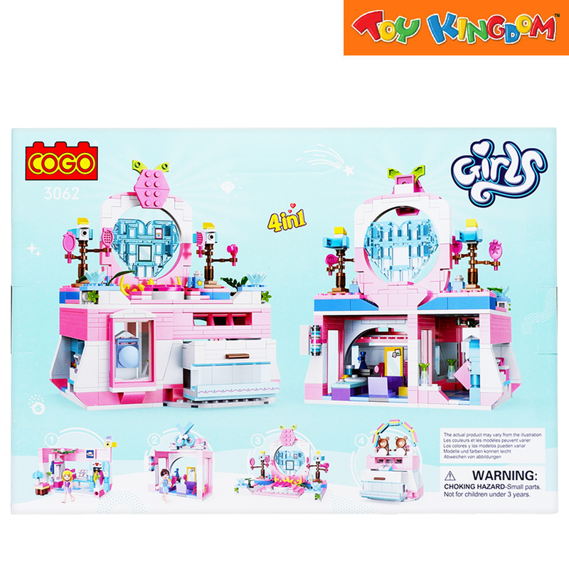 Cogo 3062 Girls Princess Dressing Table 653 Pcs Blocks