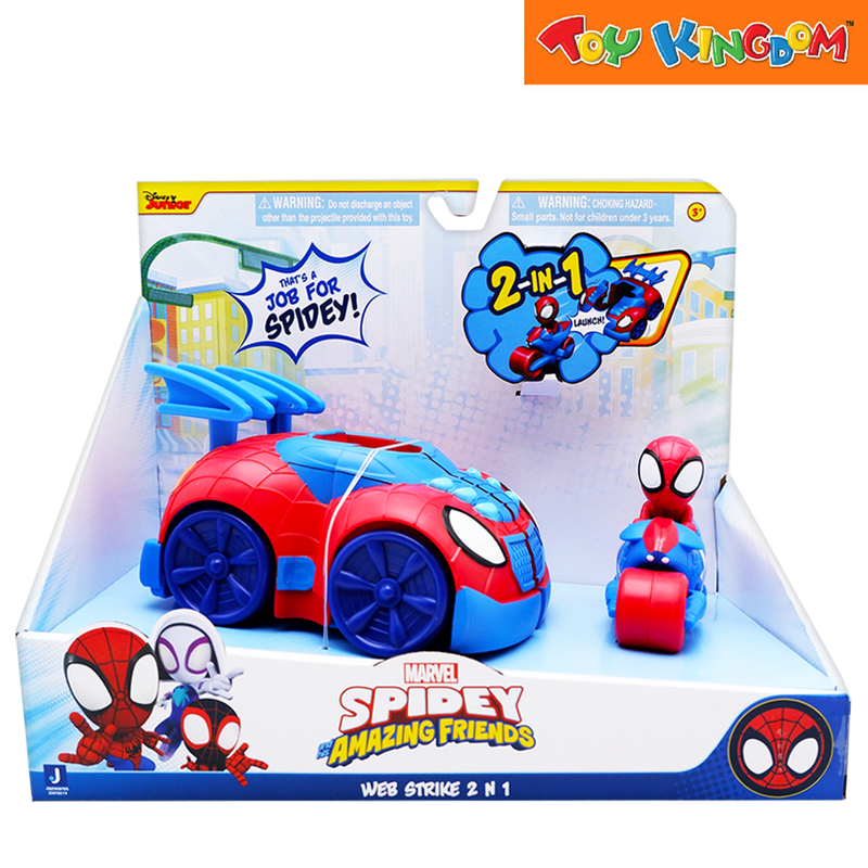 Disney Jr. Marvel Spidey and His Amazing Friends 2in1 Web Strike Vehicles