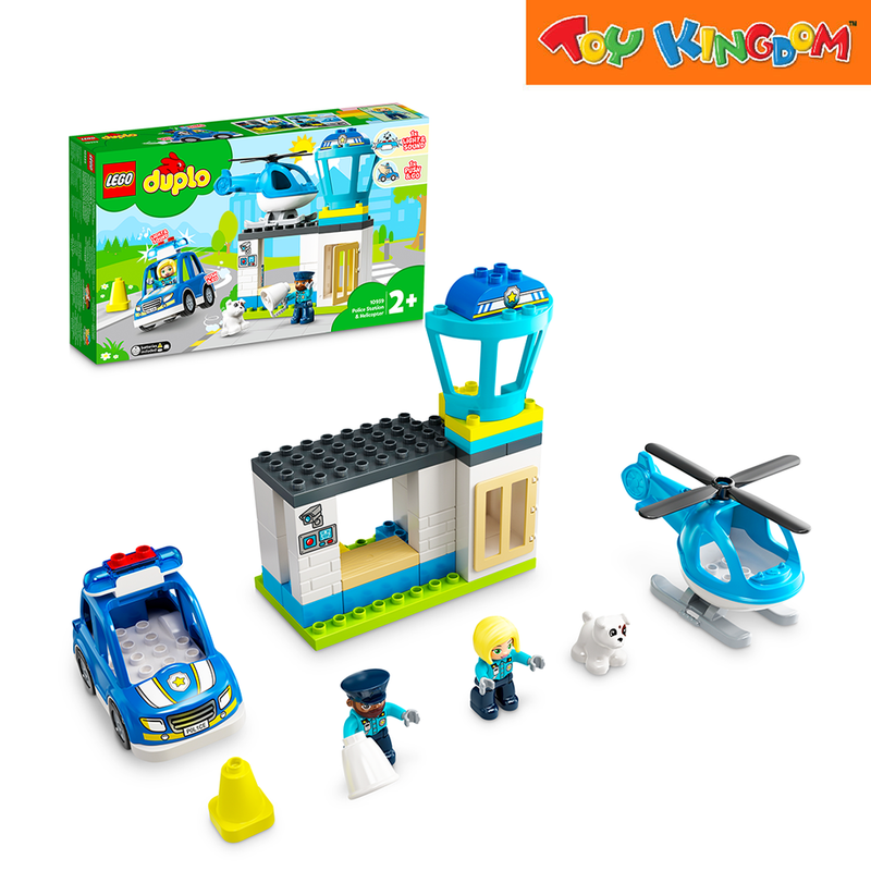 Lego 10959 Duplo Police Station & Helicopter 40 pcs Building Blocks
