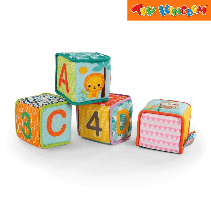 Kids II Bright Starts Grab & Stack Blocks | Toy Kingdom