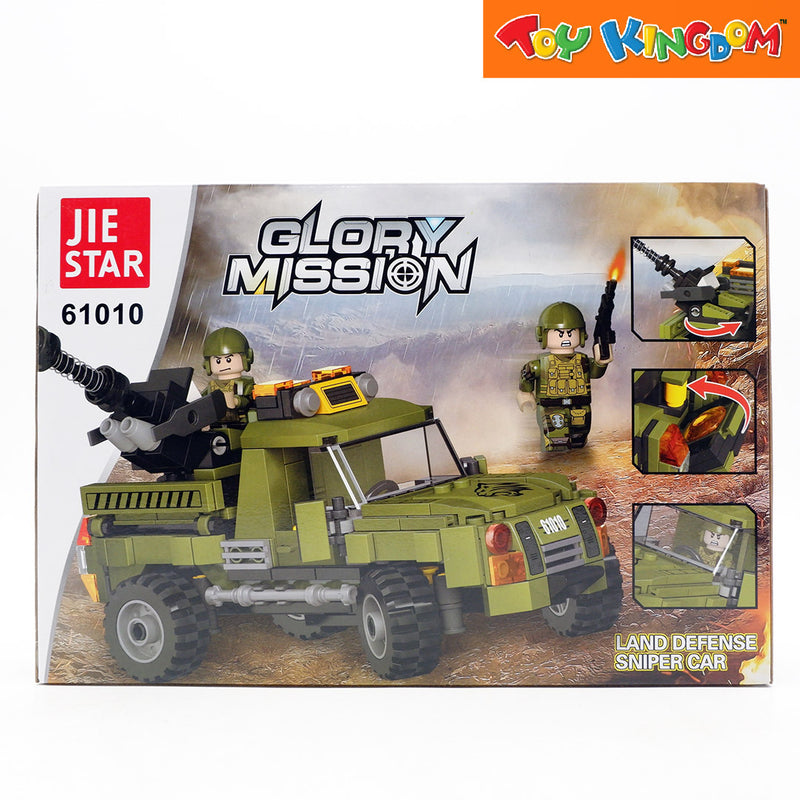 Jie Star Blocks Global Mission Land Defense Sniper Car 331 Pcs Building Blocks