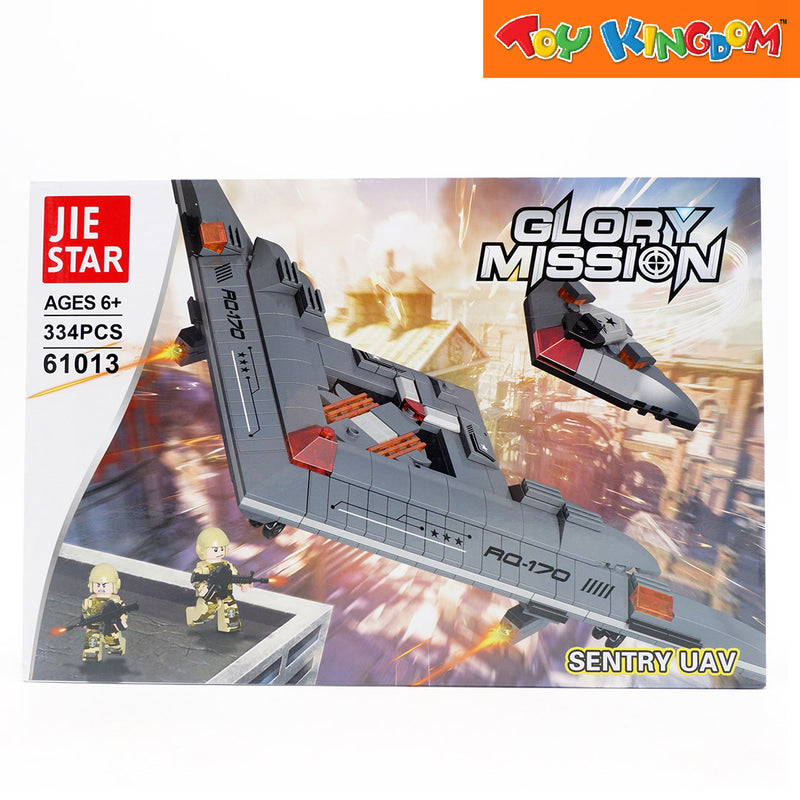 Jie Star Blocks Global Mission Sentry UAV 334 Pcs Building Blocks