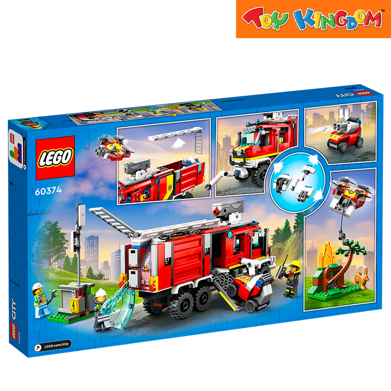 Lego 60374 City Fire Command Truck 502 pcs Building Blocks