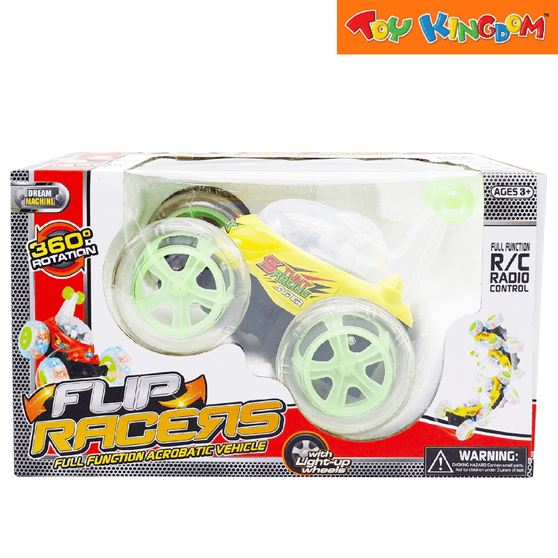 Dream Machine Rc Flip Racers Yellow Remote Control Vehicle