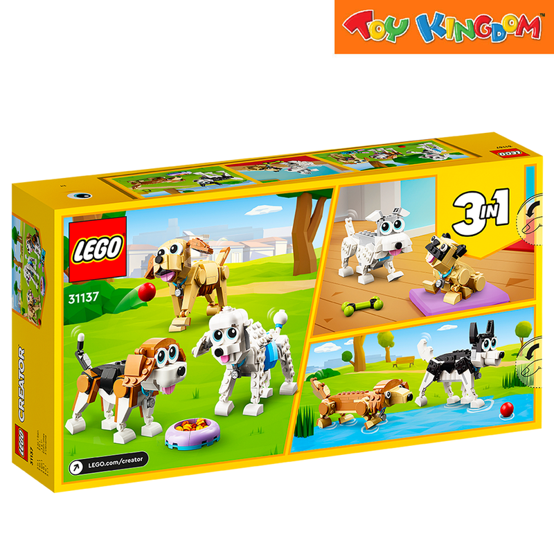 Lego 31137 Creator 3-in-1 Adorable Dogs 475 pcs Building Blocks