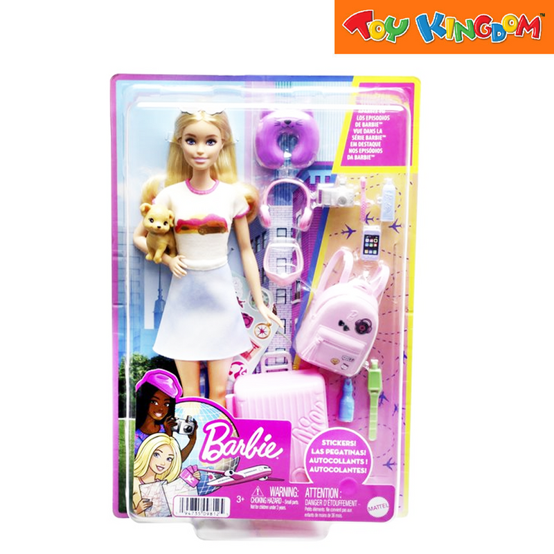 Barbie Malibu Travel Set With Puppy