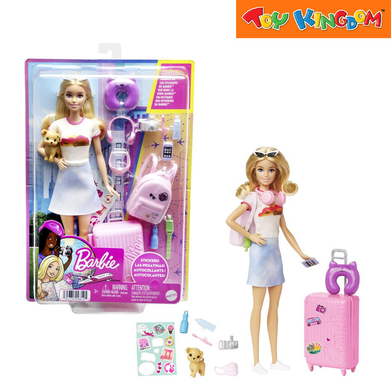 Barbie Malibu Travel Set With Puppy