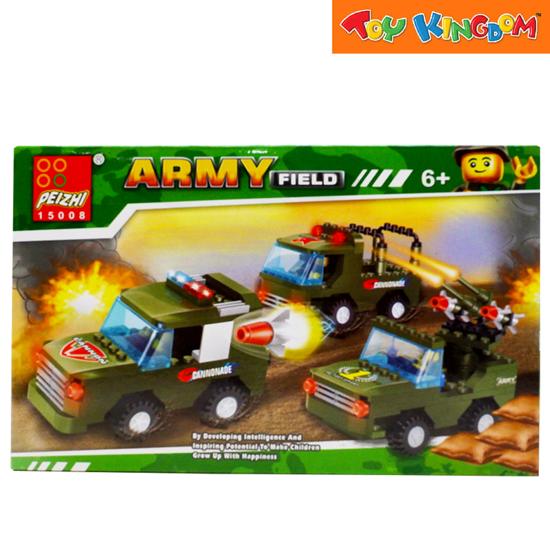 Peizhi Blocks Army Field Car 116 pcs Building Set