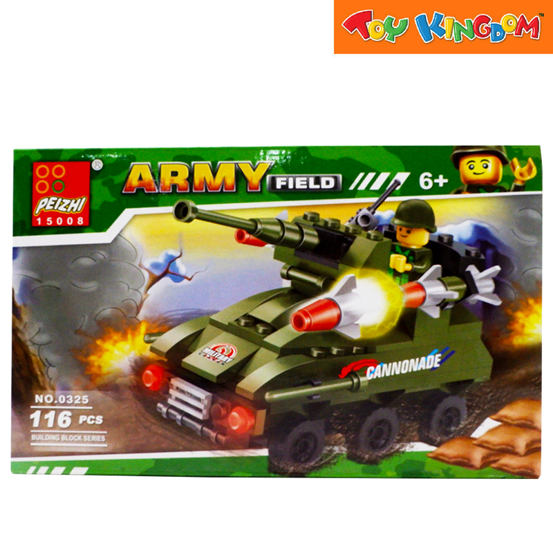 Peizhi Blocks Army Field Car 116 pcs Building Set