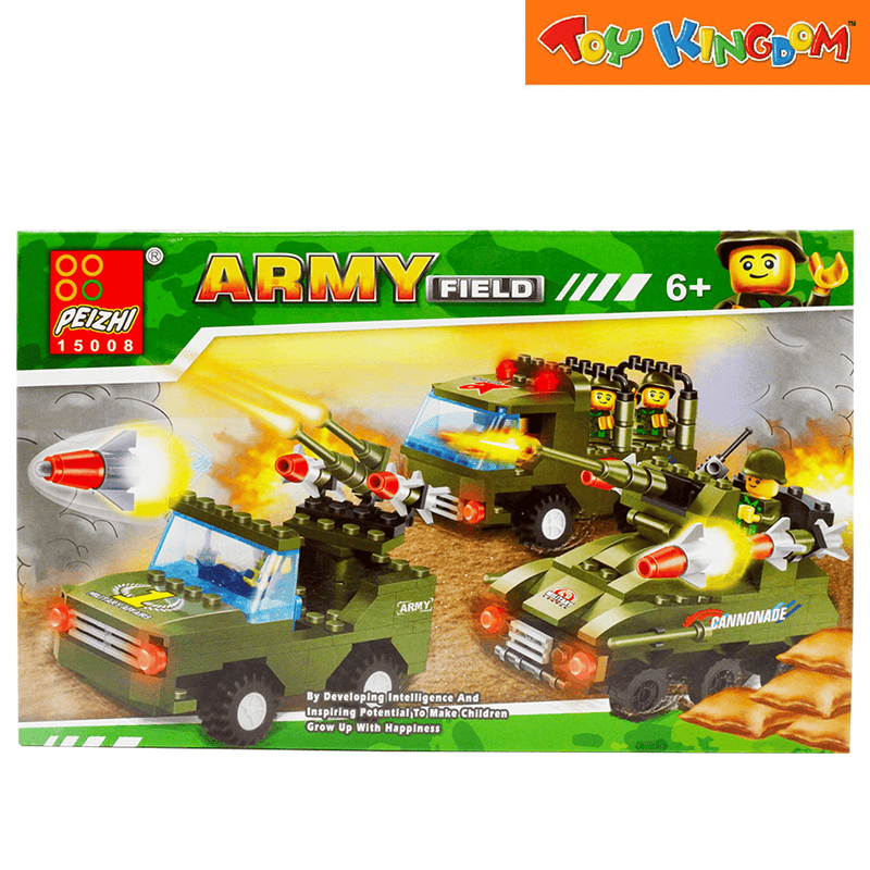 Peizhi Blocks Army Field Car 106 pcs Building Set