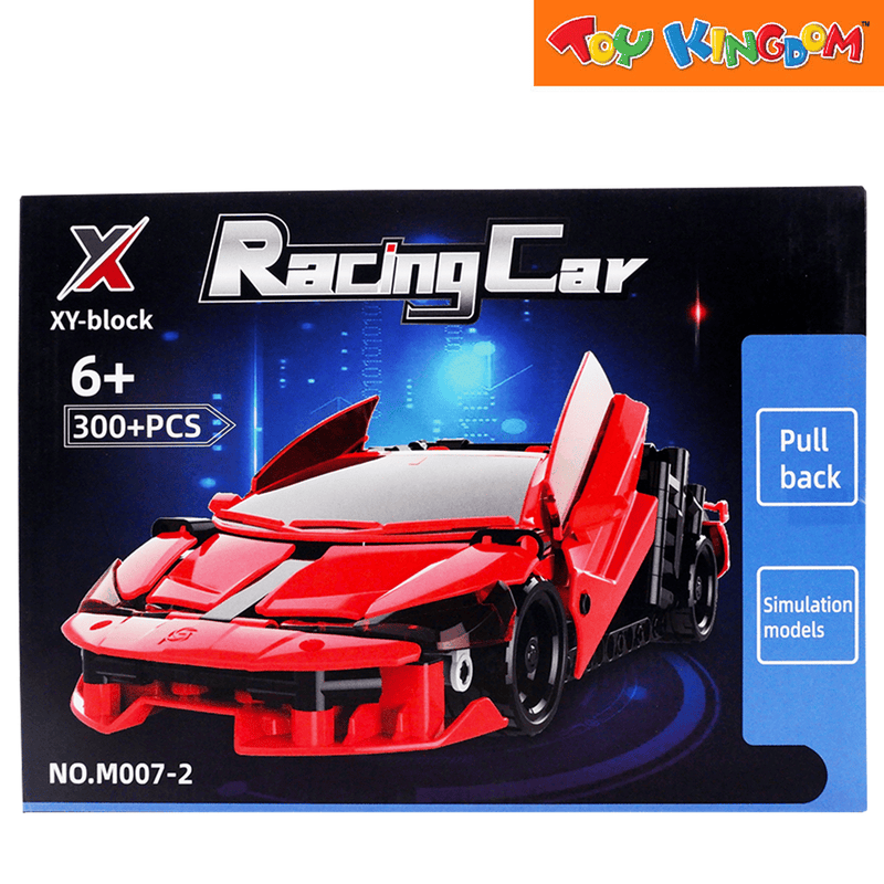 XY Blocks Racing Car Red 300 pcs Building Set