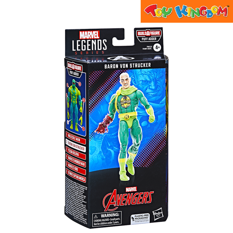 Marvel Avengers Legend Series Build-A-Figure Puff Adder Baron Von Strucker Action Figure