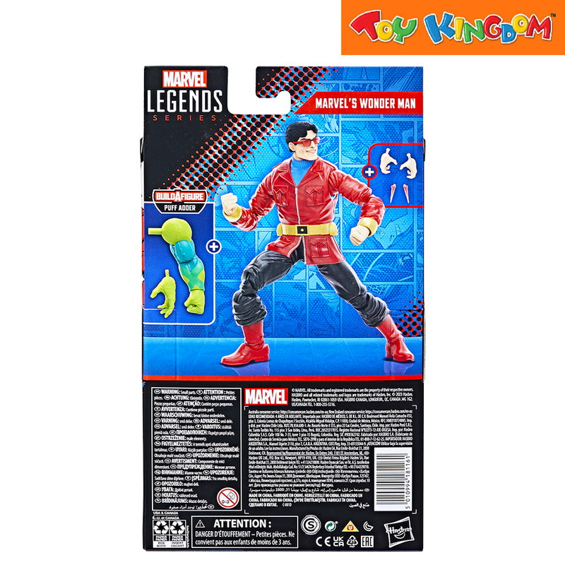 Marvel Avengers Legend Series Build-A-Figure Puff Adder Marvel's Wonder Man Action Figure