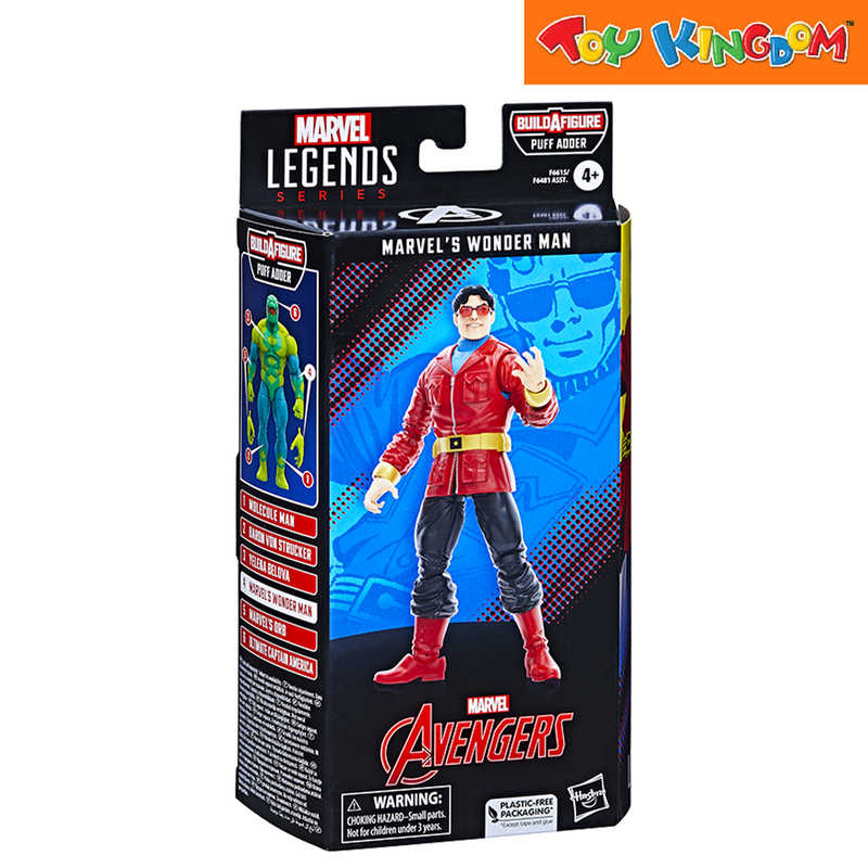 Marvel Avengers Legend Series Build-A-Figure Puff Adder Marvel's Wonder Man Action Figure