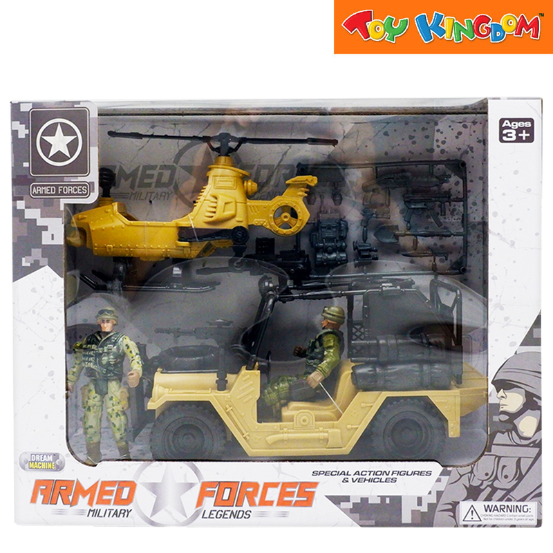 Dream Machine Armed Forces Military Legends Vehicle with Figures