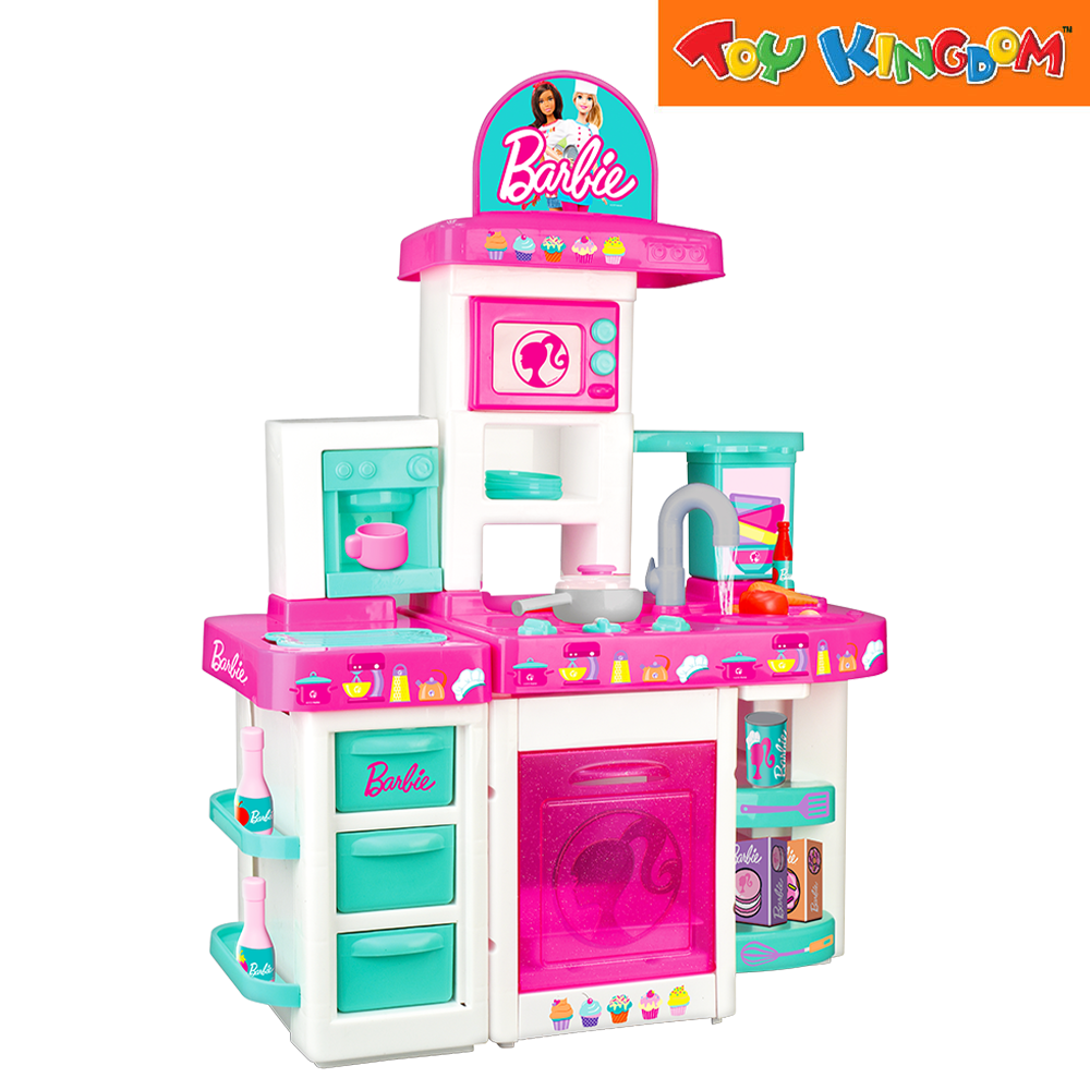 Barbie Large Kitchen Set Toy Kingdom