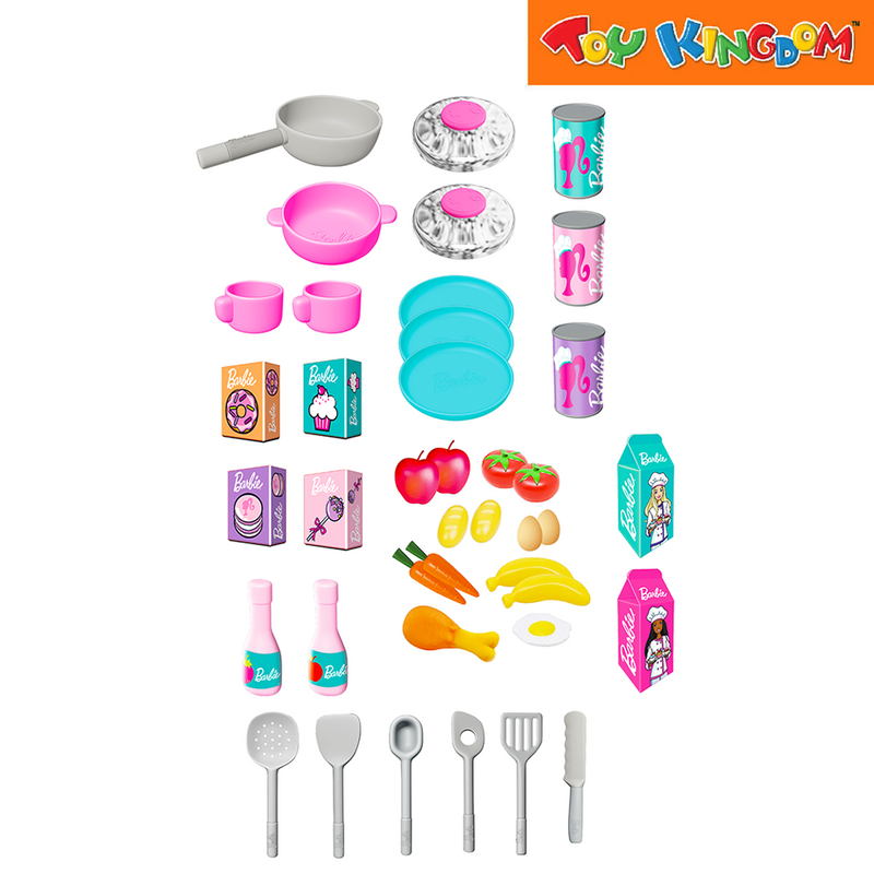 Barbie Large Kitchen Set Toy Kingdom