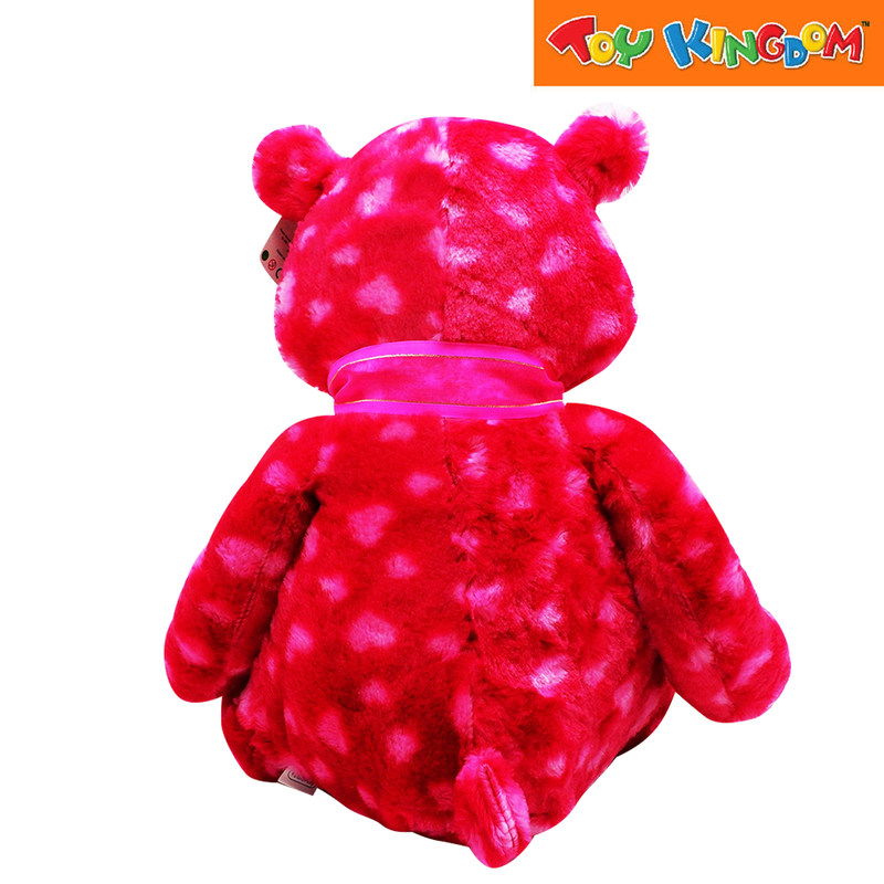 KidShop Bear Red and White 65 cm Plush