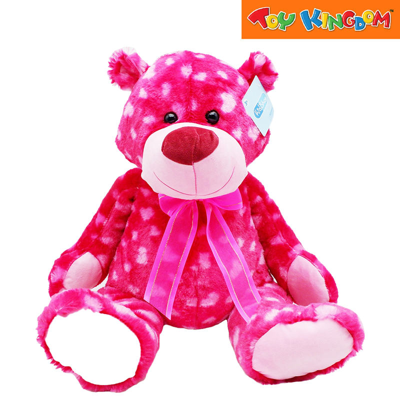 KidShop Bear Red and White 65 cm Plush