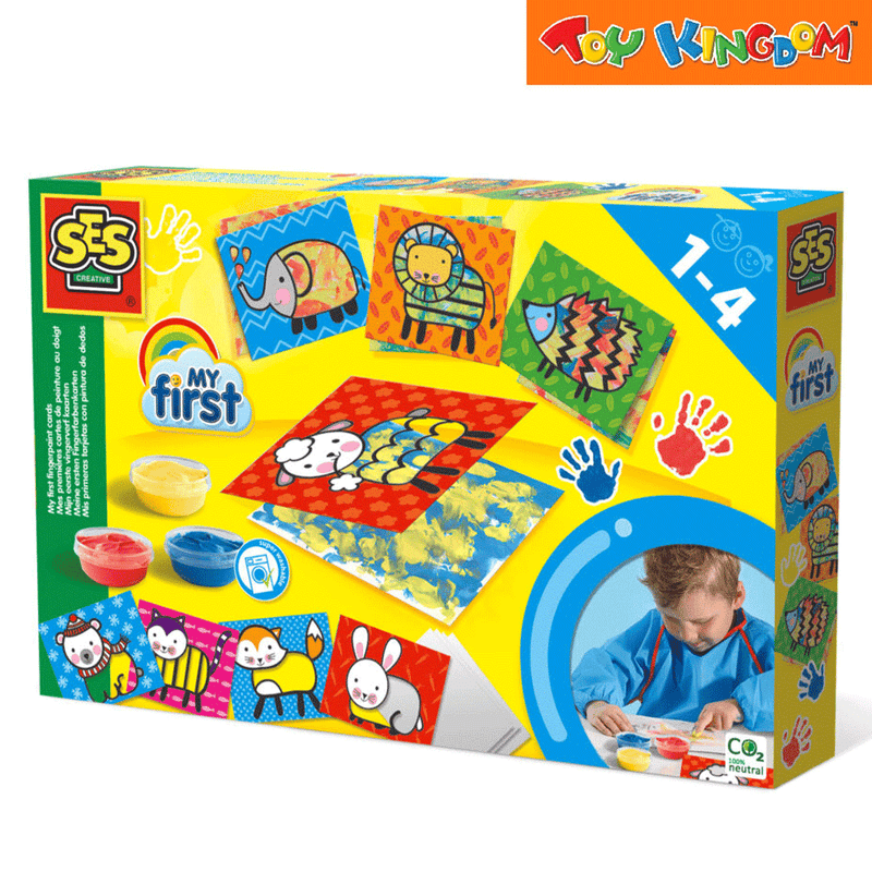 SES Creative My First Fingerpaint Cards Playset