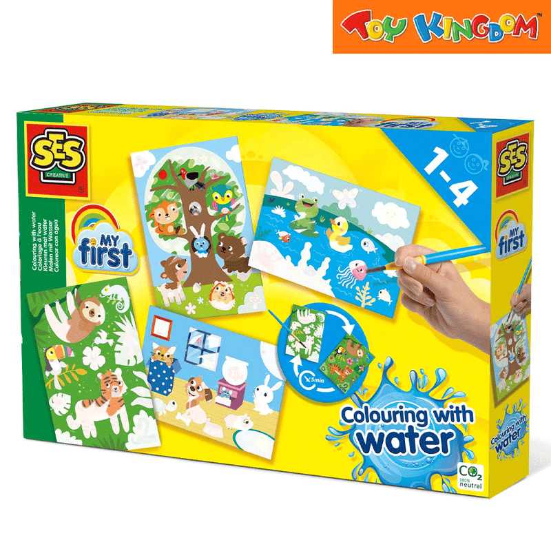 SES Creative Colouring with Water Hidden Animals Playset