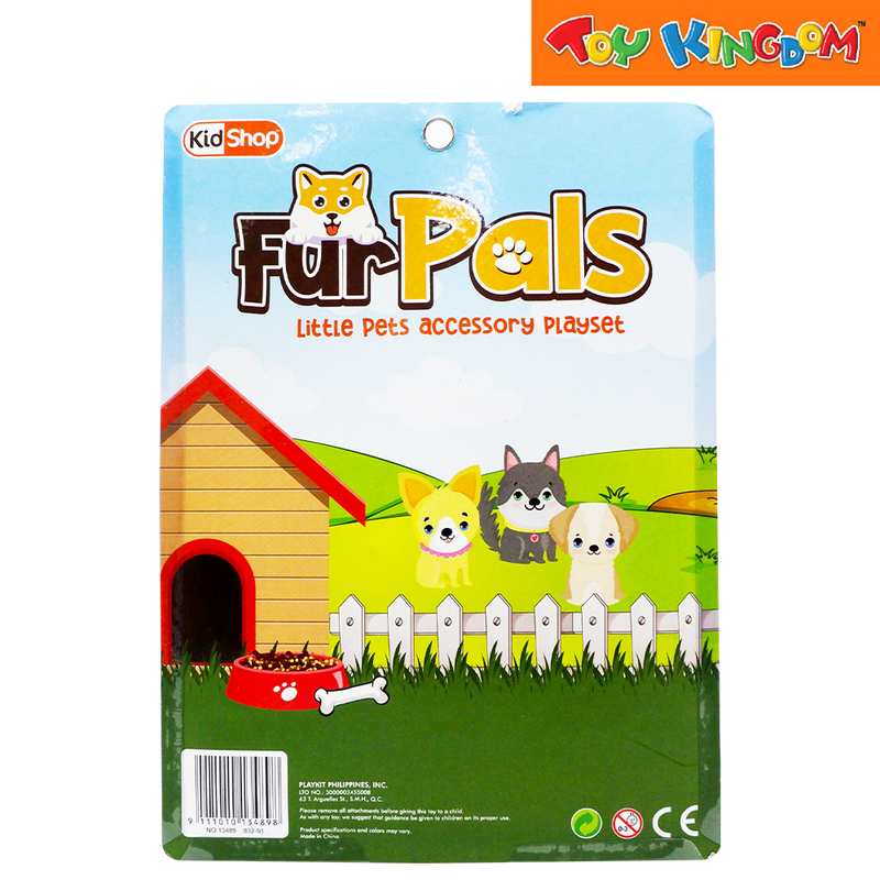 KidShop Fur Pals Little Pets Accessory Grey and White Cat Playset