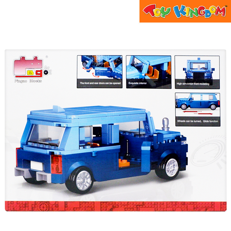 Pingao Blocks Come Alive Famous Car Blue 306 pcs Building Set