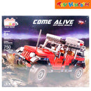 Pingao Blocks Come Alive Jeep Red 750 pcs Off-road Vehicle Building Set