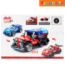 Pingao Blocks Come Alive 2-in-1 Racing Car Red 215 pcs Vehicle Building Set