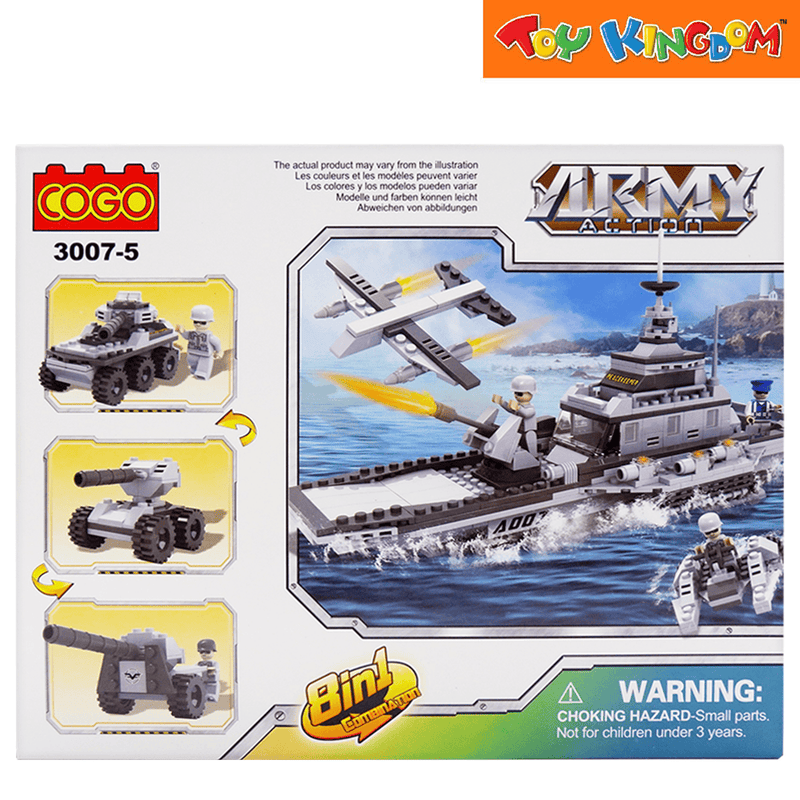 Cogo 3007 5 Army Action Tank 90 Pcs Blocks