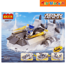 Cogo 3007 7 Army Action Speedboat 94 Pcs Blocks