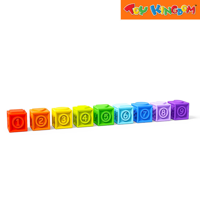 Kids II Bright Starts KaleidoCubes 9 Stack & Squeeze Blocks