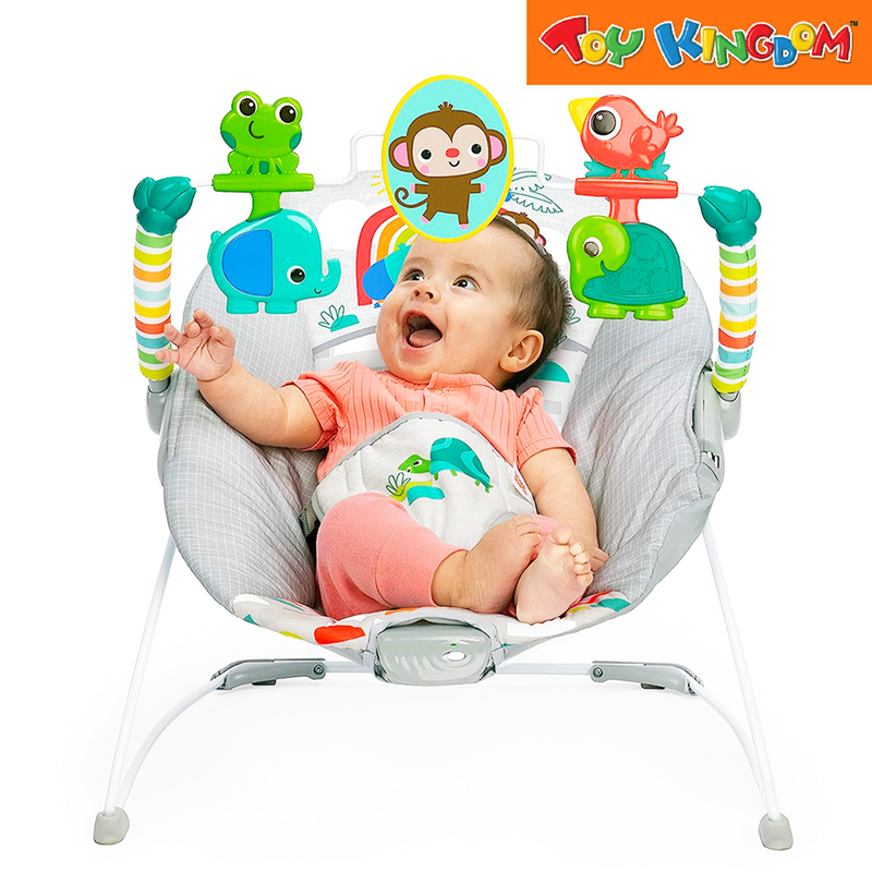 Kids II Playful Paradise Vibrating Bouncer Playset Toy Kingdom