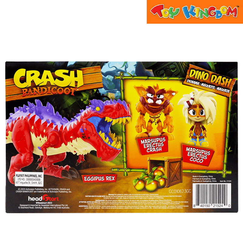 Crash Bandicoot Deluxe Diorama 2.5 inch Dino Dash
