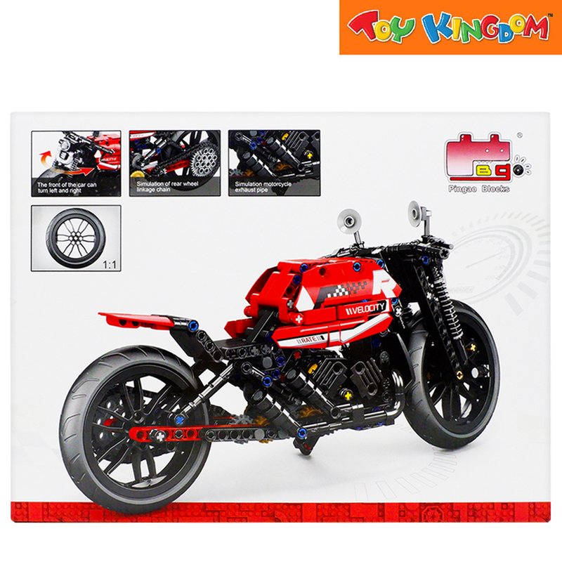 Pingao Blocks 30017 Come Alive Motorcycle Series 566 Pcs Blocks