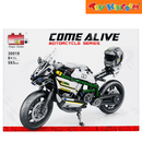 Pingao Blocks 30018 Come Alive Motorcycle Series 593 Pcs Blocks