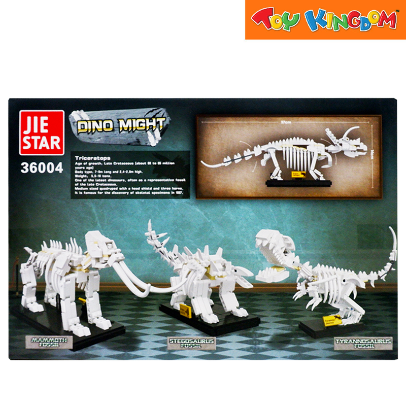 Jie Star 36004 Dino Might Triceratops Fossil 398 Pcs Blocks