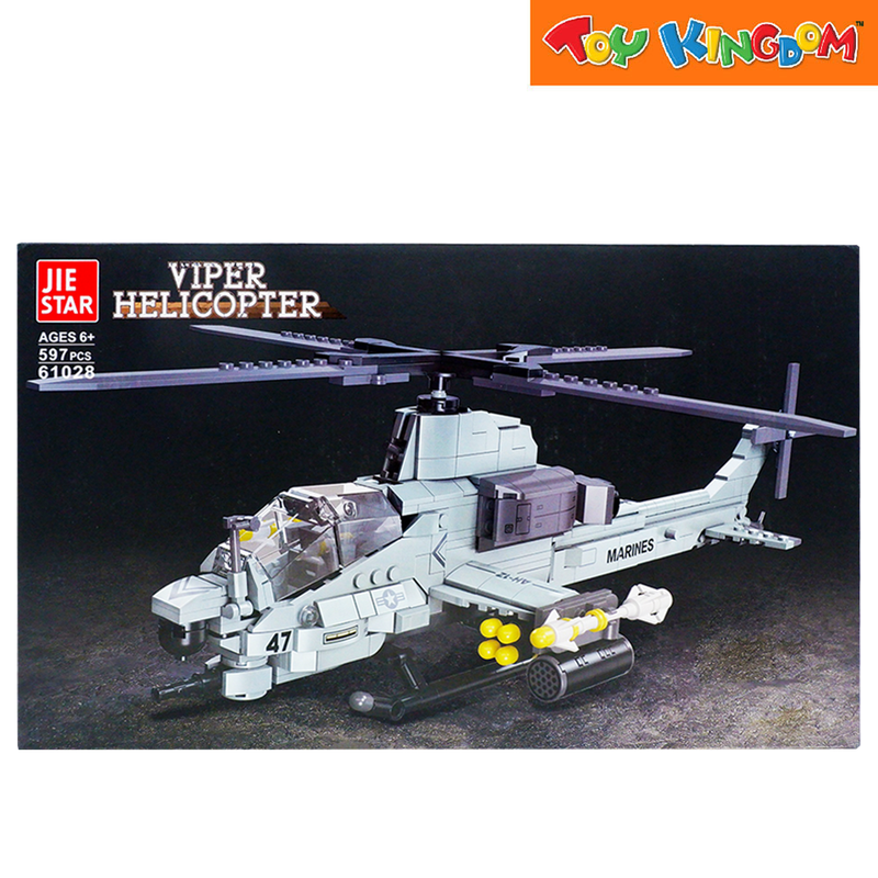 Jie Star 61028 Viper Helicopter 597 Pcs Blocks