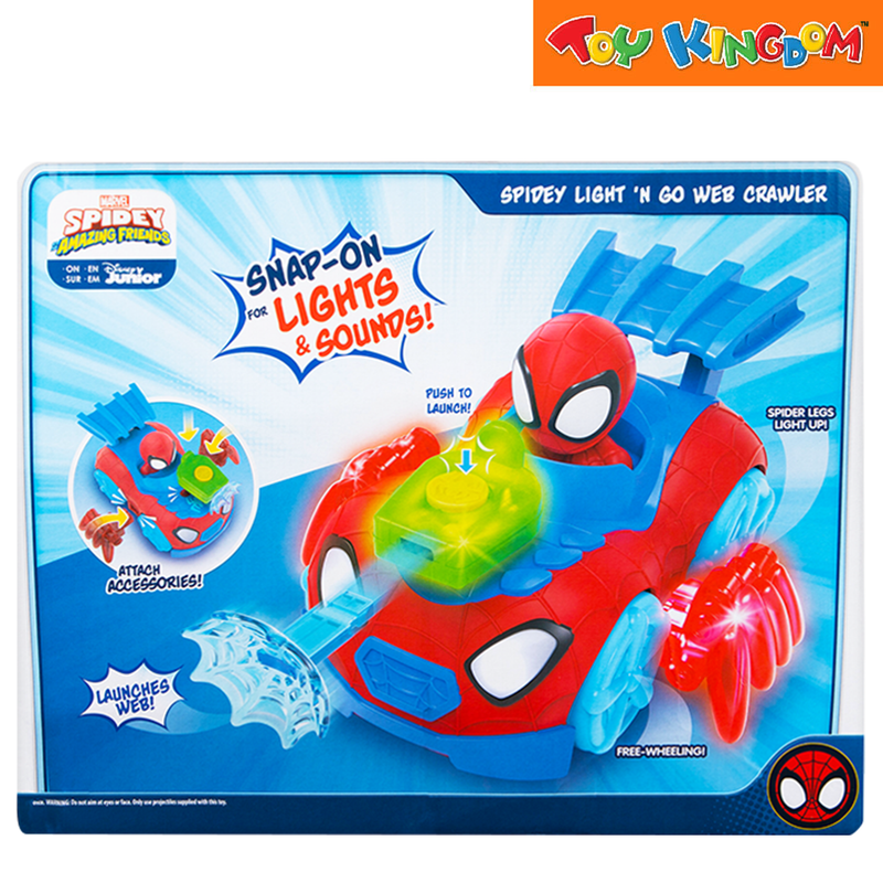 Disney Jr. Marvel Spidey and His Amazing Friends Deluxe Feature Vehicle(Spidey N Go Web Crawler)