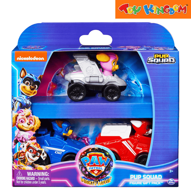 Paw Patrol The Mighty Movie Pawket Vehicle Giftpack