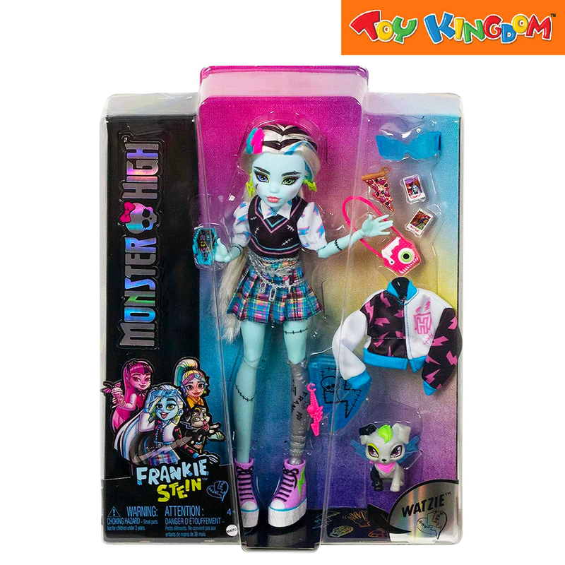 Monster High Frankie Stein Doll With Pet And Accessories