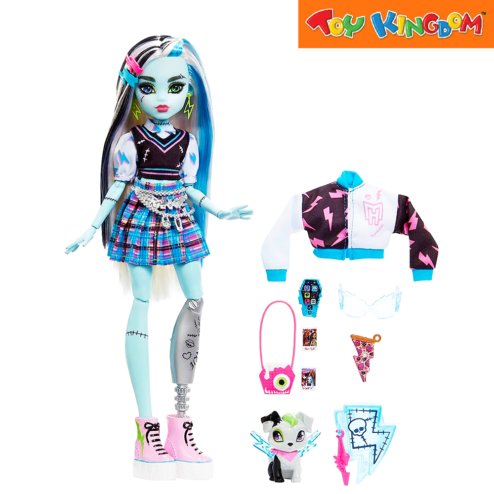 Monster High Frankie Stein Doll With Pet And Accessories