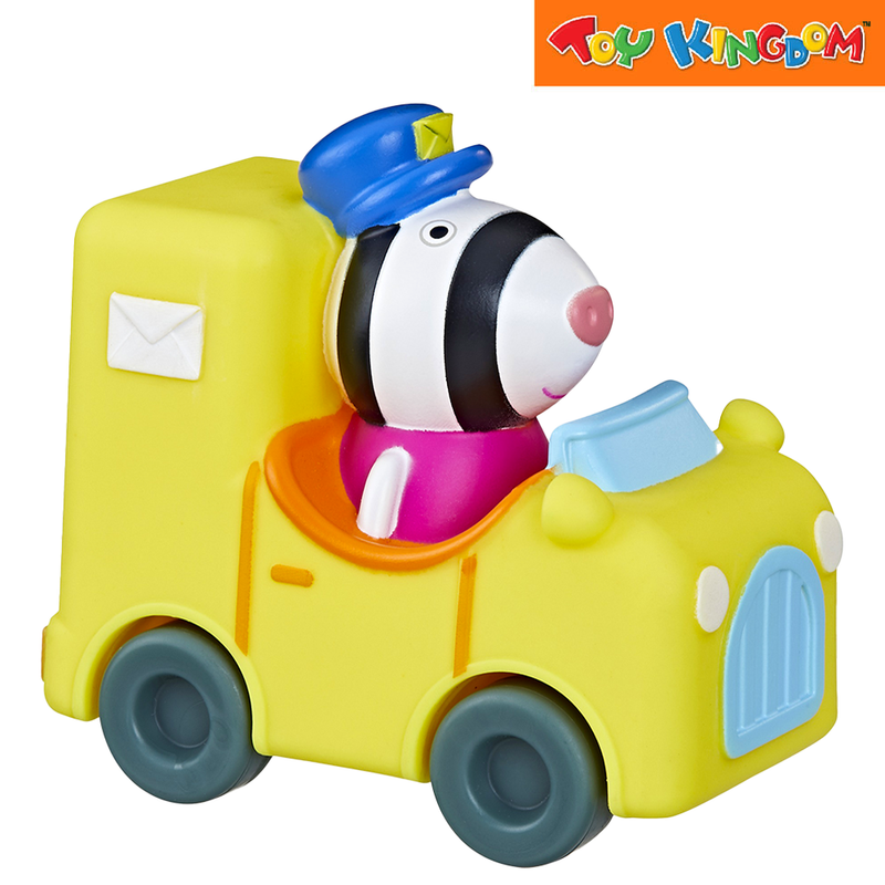 Peppa Pig Little Buggy Zoe Zebra With Yellow Mail Truck Figures
