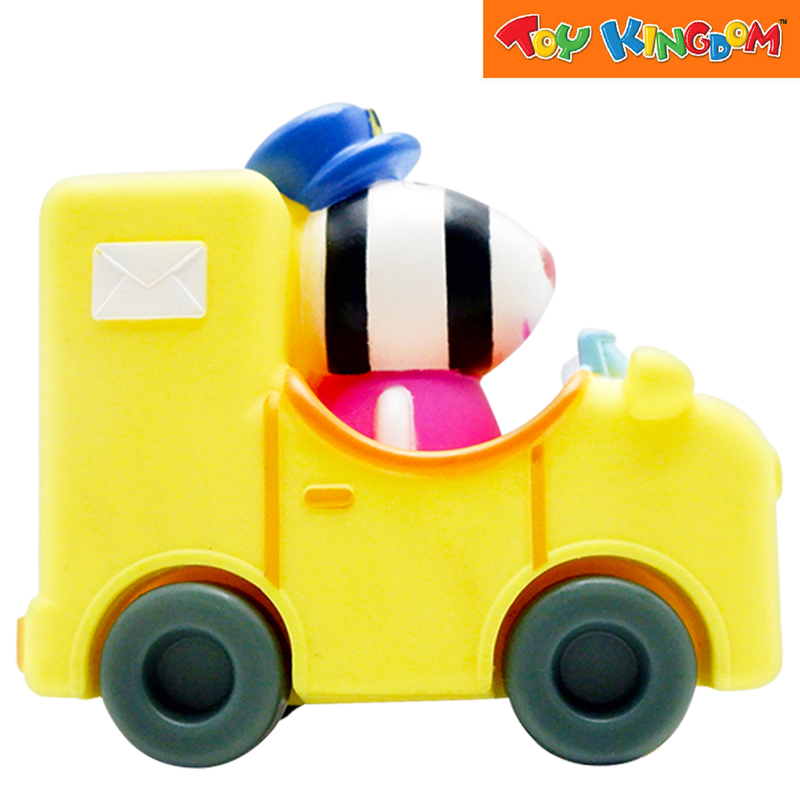 Peppa Pig Little Buggy Zoe Zebra With Yellow Mail Truck Figures