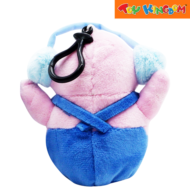 Pudgy Penguins Clip on Plush Penguin Blue Jumper with Headset