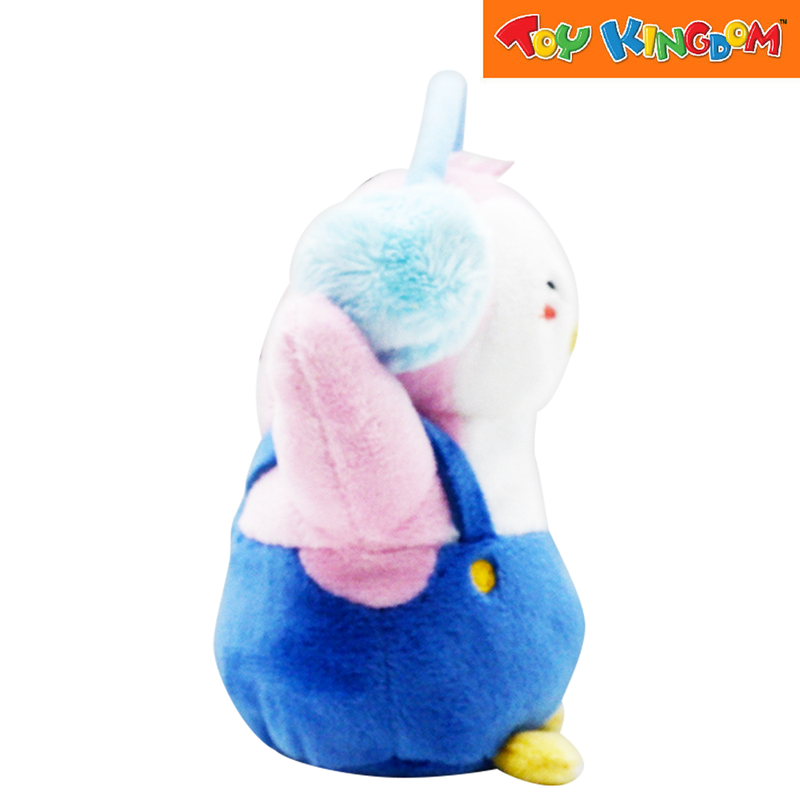 Pudgy Penguins Clip on Plush Penguin Blue Jumper with Headset