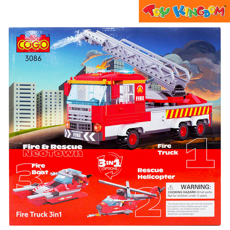 Cogo 3086 Fire and Rescue Neotown 249 Pcs Blocks