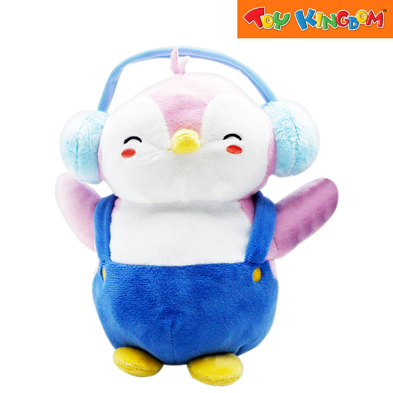Pudgy Penguins Plush Buddies Penguin with Blue Overall & Headphone